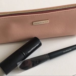 2 BareMinerals Brushes with Small Cosmetic Bag